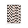 Art Deco zigzag leather card holder
